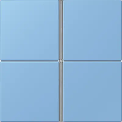 JUNG bedieningselement / centraalplaat knx f40 4v Les Couleurs bleu ceruleen 59 256 (LC 404 TSA 256)