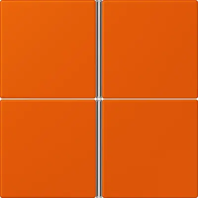 JUNG bedieningselement / centraalplaat knx f40 4v Les Couleurs orange vif 260 (LC 404 TSA 260)