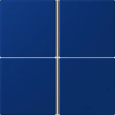 JUNG bedieningselement / centraalplaat knx f40 4v Les Couleurs bleu outremer fonce 261 (LC 404 TSA 261)