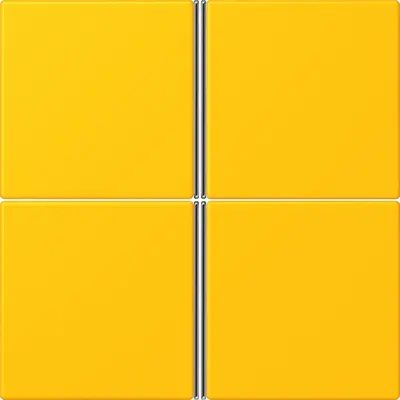 JUNG bedieningselement / centraalplaat knx f40 4v Les Couleurs le jaune vif 263 (LC 404 TSA 263)