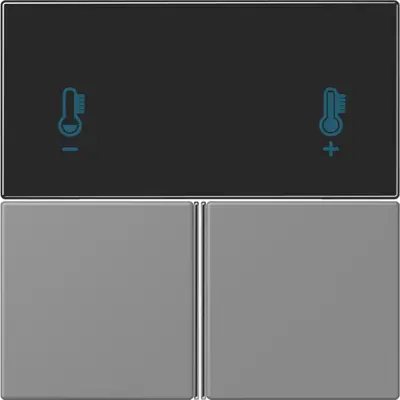 JUNG bedieningselement / centraalplaat knx rcd4093 Les Couleurs gris 31 203 (LC 4093 TSA 203)