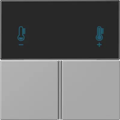 JUNG bedieningselement / centraalplaat knx rcd4093 Les Couleurs gris moyen 204 (LC 4093 TSA 204)