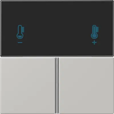 JUNG bedieningselement / centraalplaat knx rcd4093 Les Couleurs gris clair 31 205 (LC 4093 TSA 205)