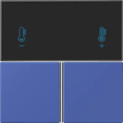 JUNG bedieningselement / centraalplaat knx rcd4093 Les Couleurs bleu outremer 31 206 (LC 4093 TSA 206)