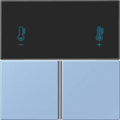 JUNG bedieningselement / centraalplaat knx rcd4093 Les Couleurs outremer moyen 207 (LC 4093 TSA 207)