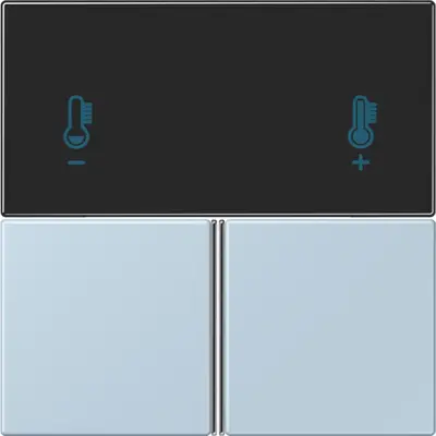 JUNG bedieningselement / centraalplaat knx rcd4093 Les Couleurs outremer clair 208 (LC 4093 TSA 208)
