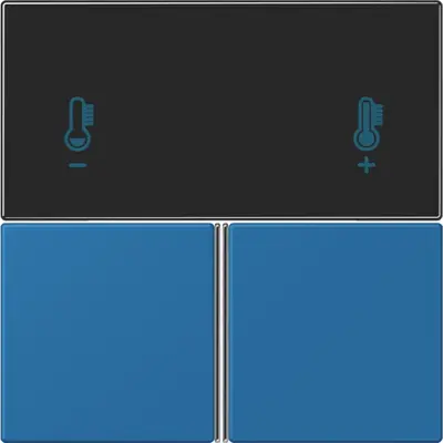 JUNG bedieningselement / centraalplaat knx rcd4093 Les Couleurs bleu ceruleen 31 211 (LC 4093 TSA 211)