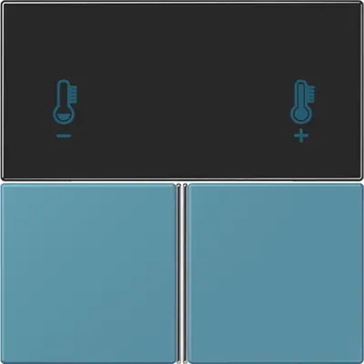 JUNG bedieningselement / centraalplaat knx rcd4093 Les Couleurs ceruleen vif 212 (LC 4093 TSA 212)