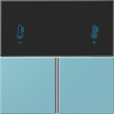 JUNG bedieningselement / centraalplaat knx rcd4093 Les Couleurs ceruleen moyen 213 (LC 4093 TSA 213)