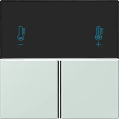 JUNG bedieningselement / centraalplaat knx rcd4093 Les Couleurs ceruleen pale 215 (LC 4093 TSA 215)