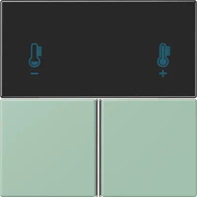 JUNG bedieningselement / centraalplaat knx rcd4093 Les Couleurs vert anglais clair 217 (LC 4093 TSA 217)