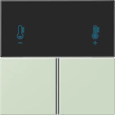 JUNG bedieningselement / centraalplaat knx rcd4093 Les Couleurs vert anglais pale 218 (LC 4093 TSA 218)