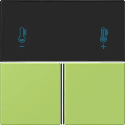 JUNG bedieningselement / centraalplaat knx rcd4093 Les Couleurs vert clair 221 (LC 4093 TSA 221)