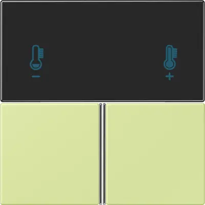 JUNG bedieningselement / centraalplaat knx rcd4093 Les Couleurs vert jaune clair 222 (LC 4093 TSA 222)