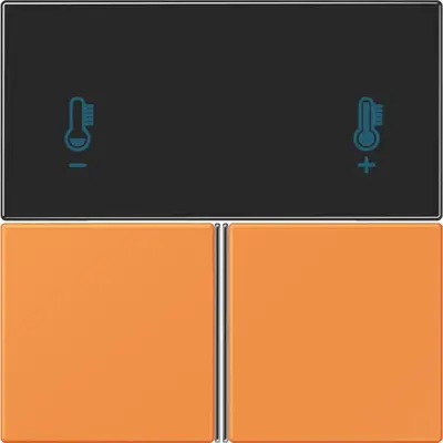 JUNG bedieningselement / centraalplaat knx rcd4093 Les Couleurs orange clair 225 (LC 4093 TSA 225)