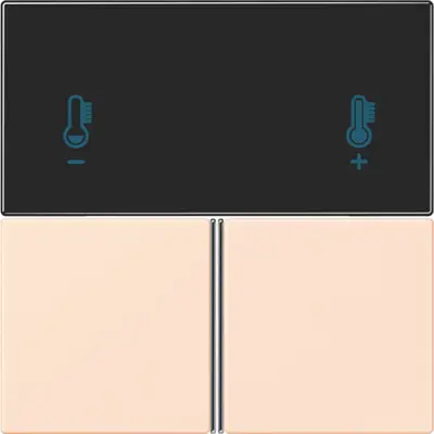JUNG bedieningselement / centraalplaat knx rcd4093 Les Couleurs orange pale 226 (LC 4093 TSA 226)