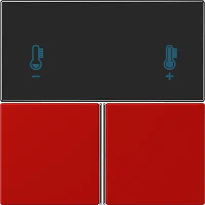 JUNG bedieningselement / centraalplaat knx rcd4093 Les Couleurs rouge vermillon 31 227 (LC 4093 TSA 227)