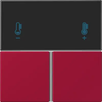 JUNG bedieningselement / centraalplaat knx rcd4093 Les Couleurs rouge carmin 229 (LC 4093 TSA 229)