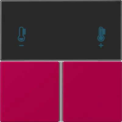 JUNG bedieningselement / centraalplaat knx rcd4093 Les Couleurs rouge rubia 230 (LC 4093 TSA 230)