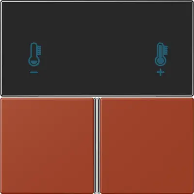 JUNG bedieningselement / centraalplaat knx rcd4093 Les Couleurs l'ocre rouge 232 (LC 4093 TSA 232)