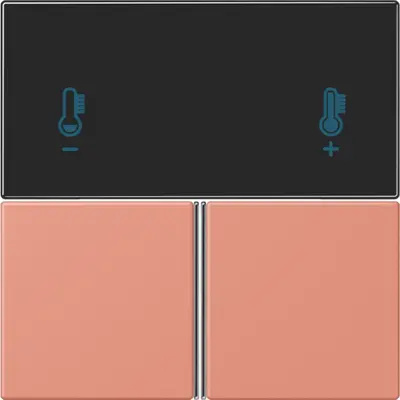 JUNG bedieningselement / centraalplaat knx rcd4093 Les Couleurs l'ocre rouge moyen 233 (LC 4093 TSA 233)