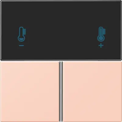 JUNG bedieningselement / centraalplaat knx rcd4093 Les Couleurs l'ocre rouge clair 234 (LC 4093 TSA 234)