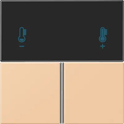 JUNG bedieningselement / centraalplaat knx rcd4093 Les Couleurs terre sienne claire 31 237 (LC 4093 TSA 237)