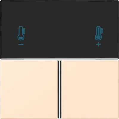JUNG bedieningselement / centraalplaat knx rcd4093 Les Couleurs terre sienne pale 238 (LC 4093 TSA 238)