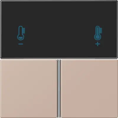JUNG bedieningselement / centraalplaat knx rcd4093 Les Couleurs ombre brulee claire 240 (LC 4093 TSA 240)