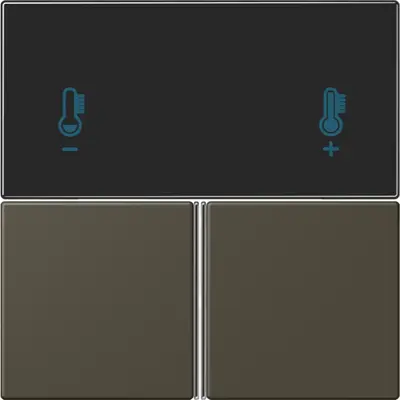 JUNG bedieningselement / centraalplaat knx rcd4093 Les Couleurs ombre naturelle 31 241 (LC 4093 TSA 241)