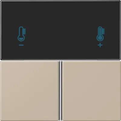 JUNG bedieningselement / centraalplaat knx rcd4093 Les Couleurs ombre naturelle claire 243 (LC 4093 TSA 243)