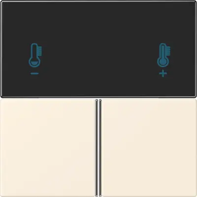 JUNG bedieningselement / centraalplaat knx rcd4093 Les Couleurs blanc ivoire 245 (LC 4093 TSA 245)