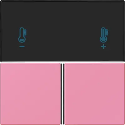 JUNG bedieningselement / centraalplaat knx rcd4093 Les Couleurs rose vif 246 (LC 4093 TSA 246)