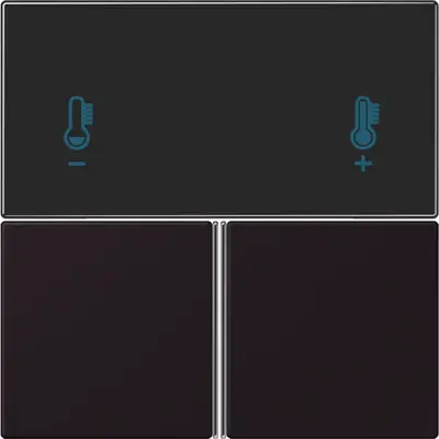 JUNG bedieningselement / centraalplaat knx rcd4093 Les Couleurs noir d'ivoire 248 (LC 4093 TSA 248)