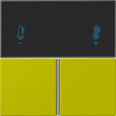 JUNG bedieningselement / centraalplaat knx rcd4093 Les Couleurs vert olive vif 249 (LC 4093 TSA 249)