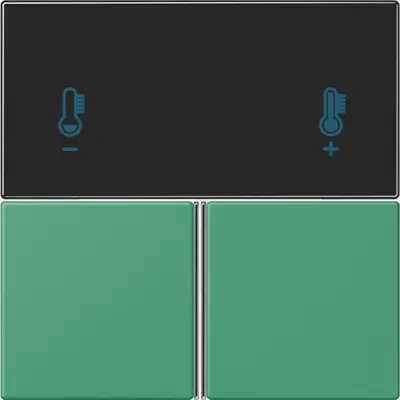 JUNG bedieningselement / centraalplaat knx rcd4093 Les Couleurs vert 59 250 (LC 4093 TSA 250)