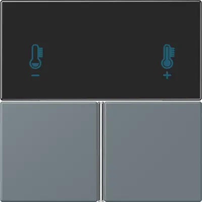 JUNG bedieningselement / centraalplaat knx rcd4093 Les Couleurs gris 59 251 (LC 4093 TSA 251)
