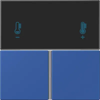 JUNG bedieningselement / centraalplaat knx rcd4093 Les Couleurs bleu outremer 59 253 (LC 4093 TSA 253)