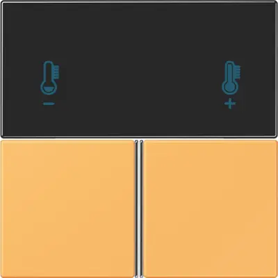 JUNG bedieningselement / centraalplaat knx rcd4093 Les Couleurs ocre jaune clair 254 (LC 4093 TSA 254)