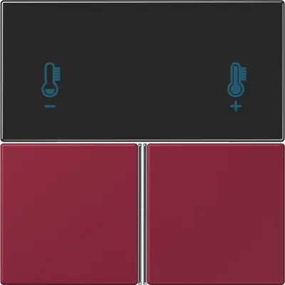 JUNG bedieningselement / centraalplaat knx rcd4093 Les Couleurs le rubis 255 (LC 4093 TSA 255)