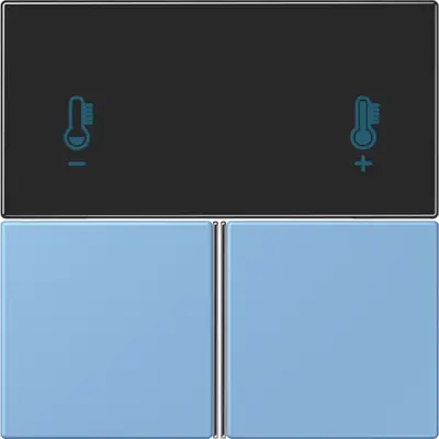 JUNG bedieningselement / centraalplaat knx rcd4093 Les Couleurs bleu ceruleen 59 256 (LC 4093 TSA 256)