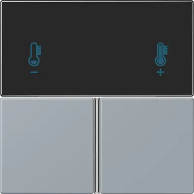JUNG bedieningselement / centraalplaat knx rcd4093 Les Couleurs gris clair 59 257 (LC 4093 TSA 257)