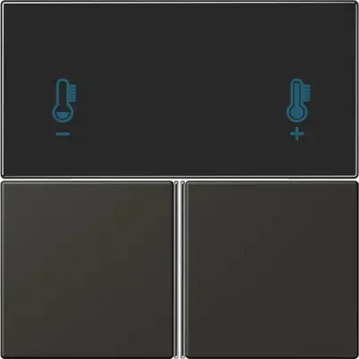 JUNG bedieningselement / centraalplaat knx rcd4093 Les Couleurs ombre naturelle 59 259 (LC 4093 TSA 259)