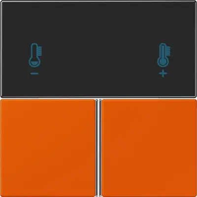 JUNG bedieningselement / centraalplaat knx rcd4093 Les Couleurs orange vif 260 (LC 4093 TSA 260)