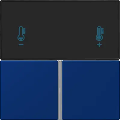 JUNG bedieningselement / centraalplaat knx rcd4093 Les Couleurs bleu outremer fonce 261 (LC 4093 TSA 261)