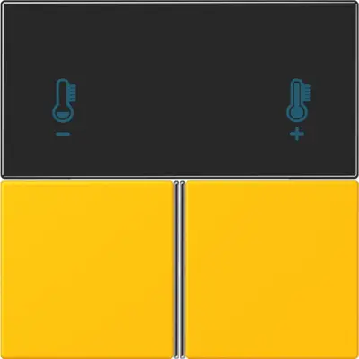JUNG bedieningselement / centraalplaat knx rcd4093 Les Couleurs le jaune vif 263 (LC 4093 TSA 263)
