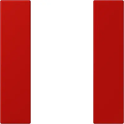 JUNG bedieningselement / centraalplaat knx f50 1v Les Couleurs rouge vermillon 31 227 (LC 501 TSA 227)