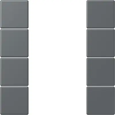 JUNG bedieningselement / centraalplaat knx f50 4v Les Couleurs gris fonce 31 202 (LC 504 TSA 202)