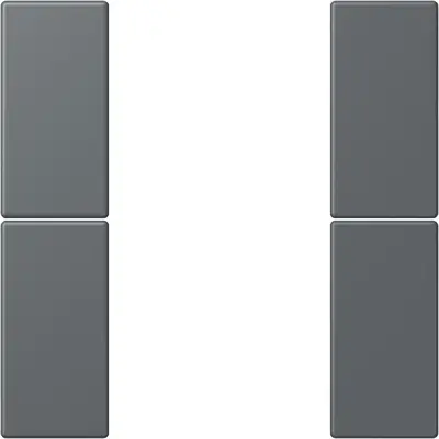 JUNG bedieningselement / centraalplaat knx f50 2v Les Couleurs gris fonce 31 202 (LC 502 TSA 202)