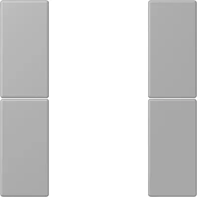 JUNG bedieningselement / centraalplaat knx f50 2v Les Couleurs gris moyen 204 (LC 502 TSA 204)